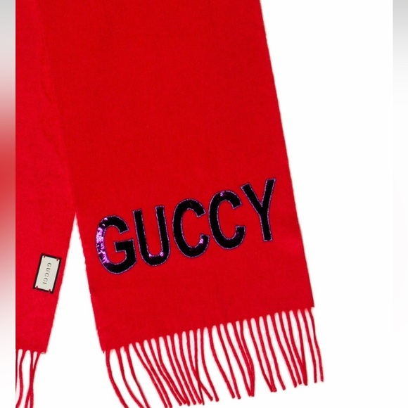 GUCCI EMBELLISHED SCARF - Picture 2 of 2